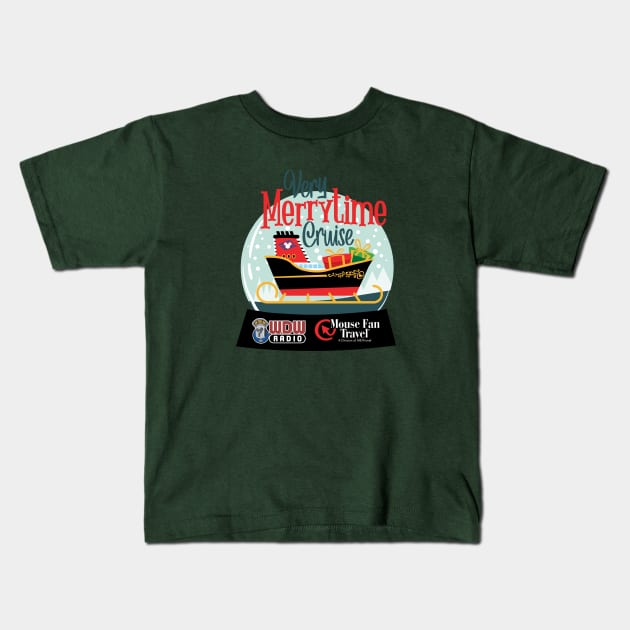 WDW Radio Very Merrytime Cruise Logo Kids T-Shirt by wdwradio